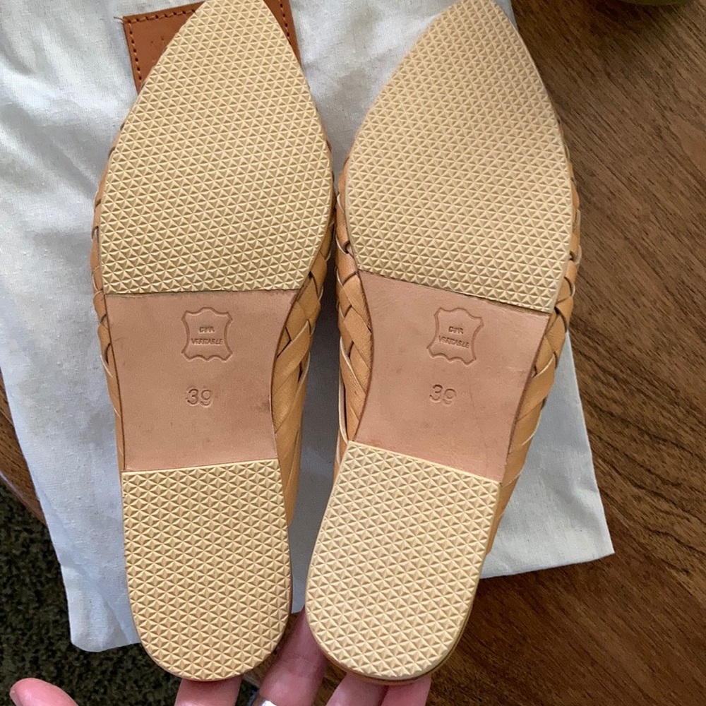 Woven Leather Mule - Tan - Picture 3 of 3